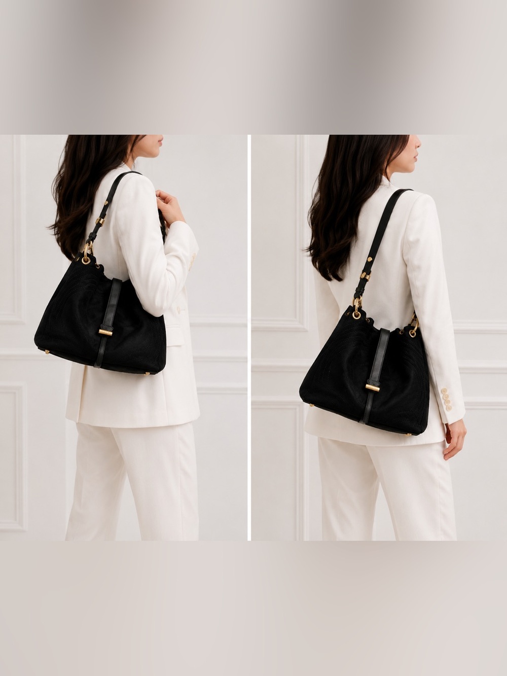 Jimmy Choo True Black Calf skin shoulder bag